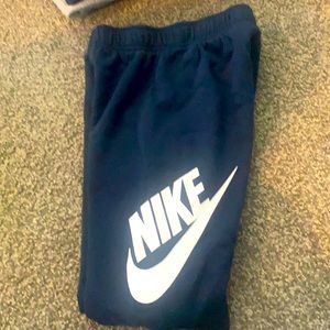 Blue Nike sweatpants